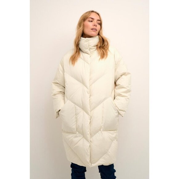 NWT CREAM Nisa Winter Off White Down Puffer Jacket - Picture 6 of 13